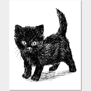 Black cat Posters and Art